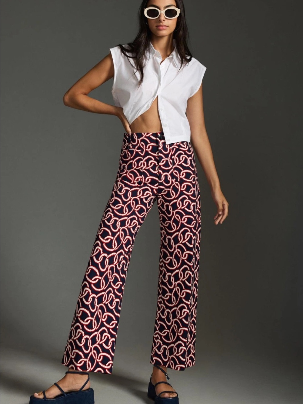 Maeve The Colette Floral Jacquard Crop Wide Leg Pants 26 Anthropologie